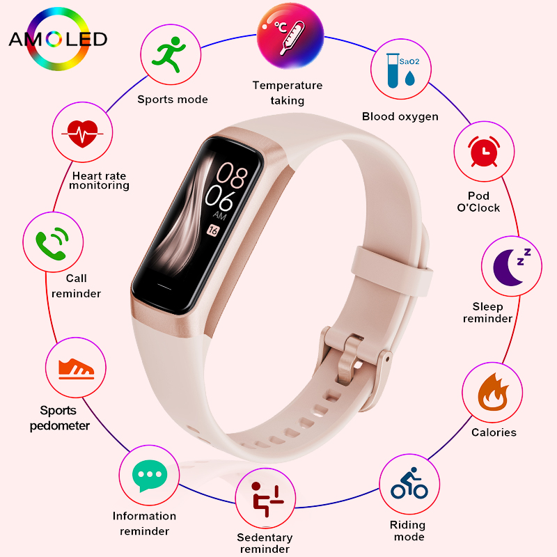 Health Wellness Bracelet - Смарт-часы FOXBOX мужские модные женские часы
