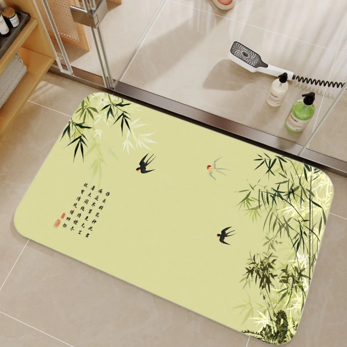 Коврик для душа VIKAMA из бамб – обзор и цена Bamboo Bath Mat