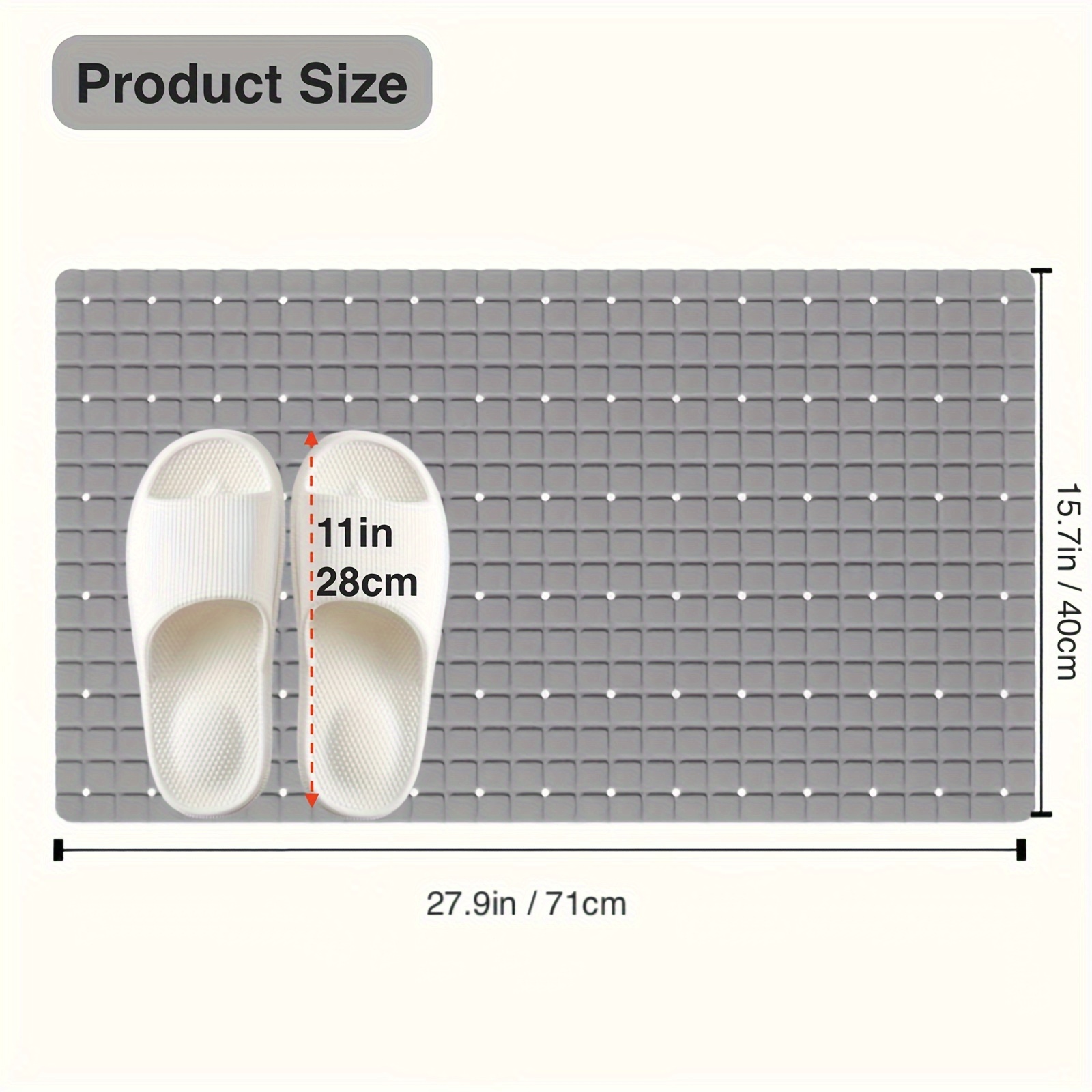 1 шт. Нескользящий коврик для  – обзор и цена Bamboo Bath Mat